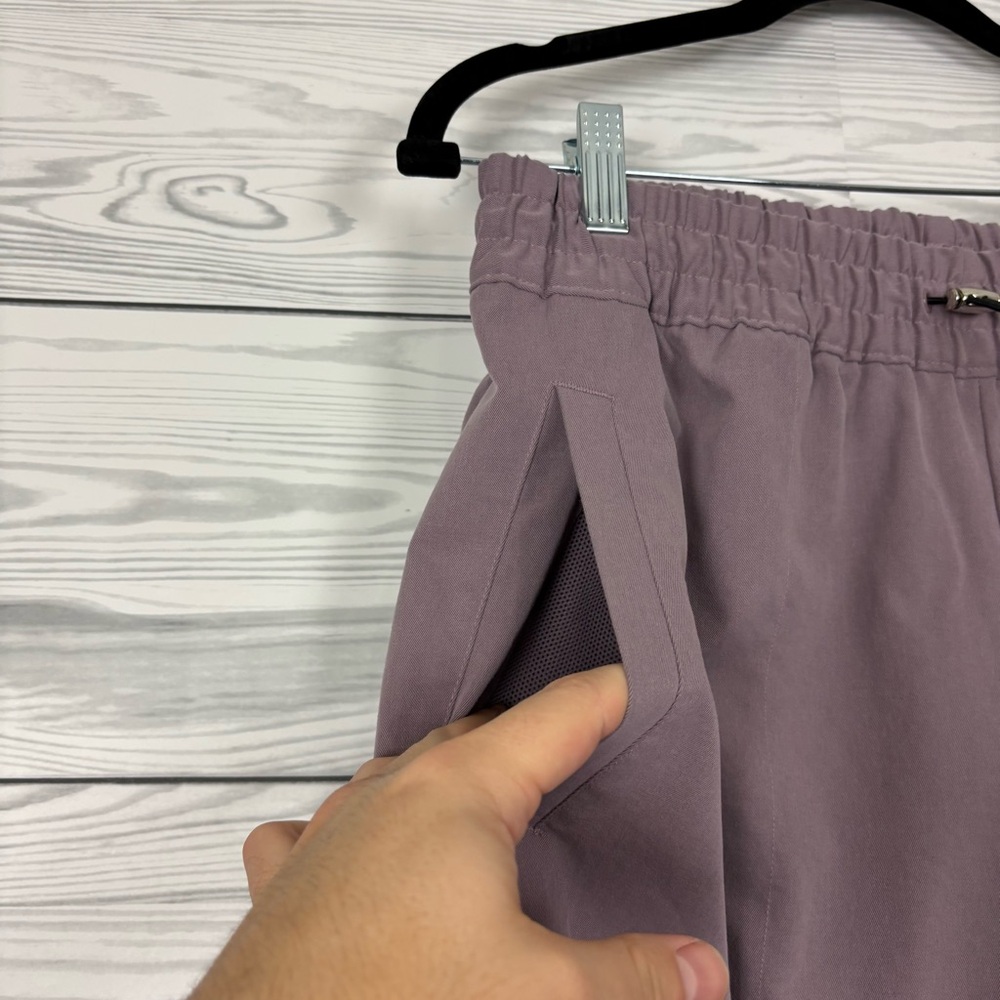 Nike Sportswear Swoosh Snug Comfort Woven Joggers Size Large Lilac Purple - Picture 6 of 10